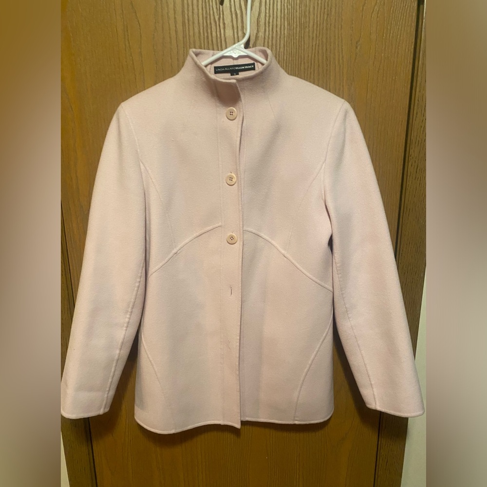 Linda Allard Ellen Tracy EUC 100% warm wool coat women’s size 8